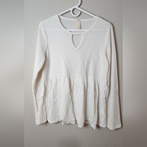 Altar'd State Ivory Long Sleeve Top